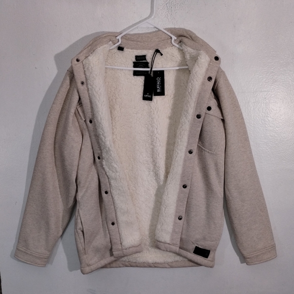 Buffalo David Bitton Other - Buffalo David Bitton Mens Beige Full Long Sleeve Winter Coat Jacket Size XL NWT